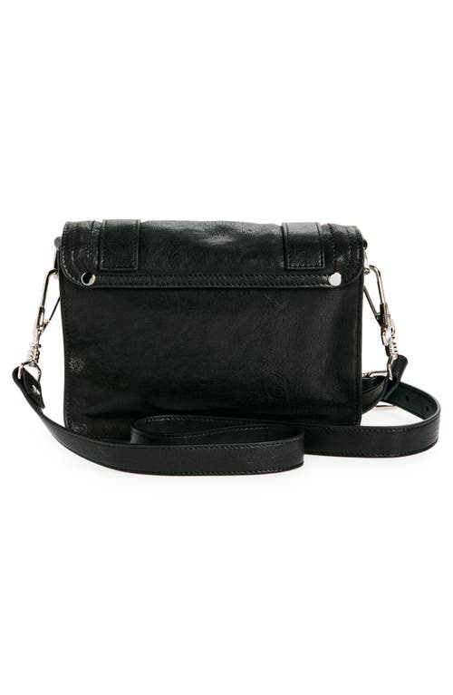 Shop Proenza Schouler Mini Ps1 Leather Crossbody Bag In Black/black