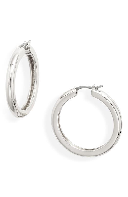 Jenny Bird Strom Hoop Earrings in Silver