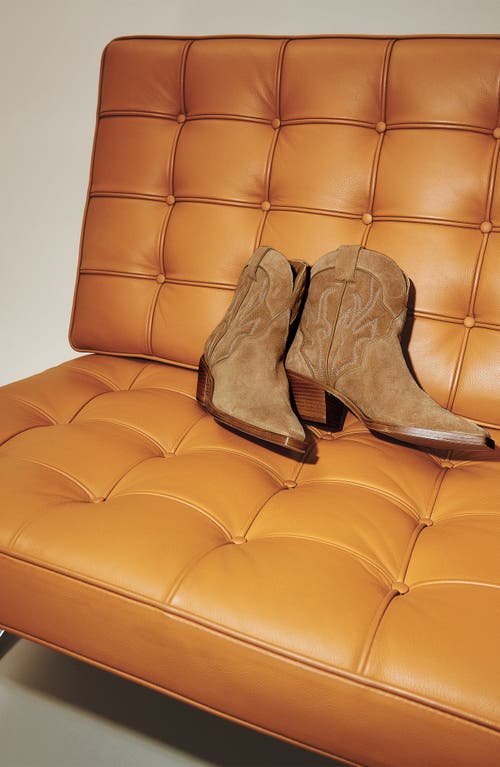 Reformation Otto Mini Western Boot In Toasted Coconut