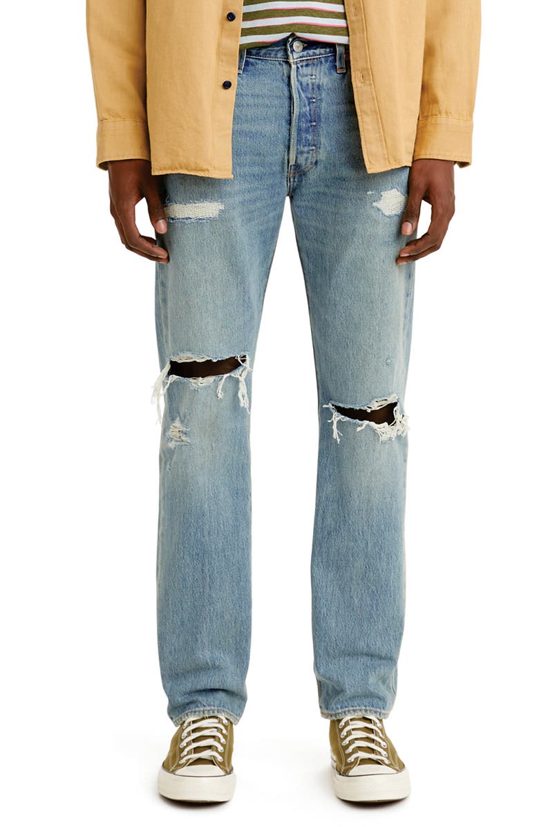 Levi's® 501® Original Ripped Straight Leg Jeans | Nordstrom