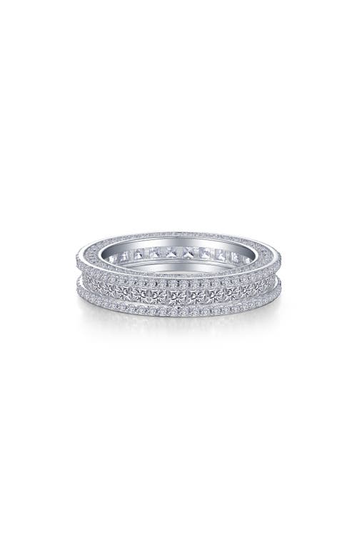 Lafonn Princess Cut Simulated Diamond Eternity Band in White at Nordstrom