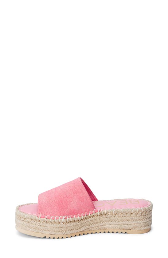 Shop Beach By Matisse Skylar Platform Slide Sandal In Pink