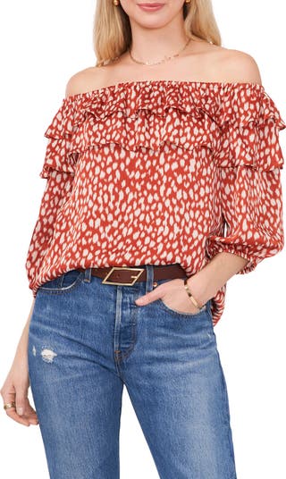 Vince camuto top ruffle blouse