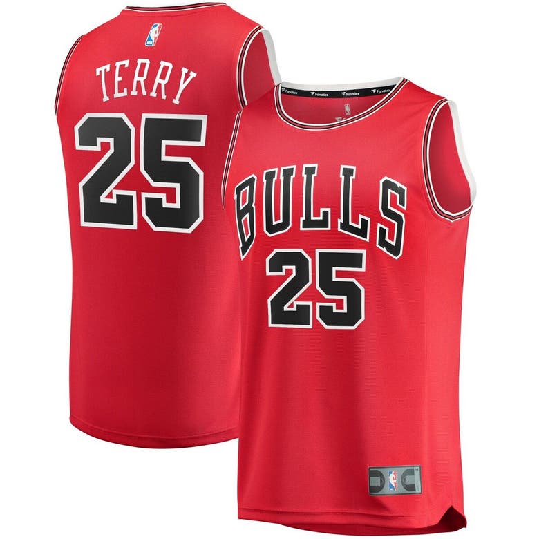 Fanatics Kids' Youth  Branded Dalen Terry Red Chicago Bulls 2022 Nba Draft First Round Pick Fast Break Repl
