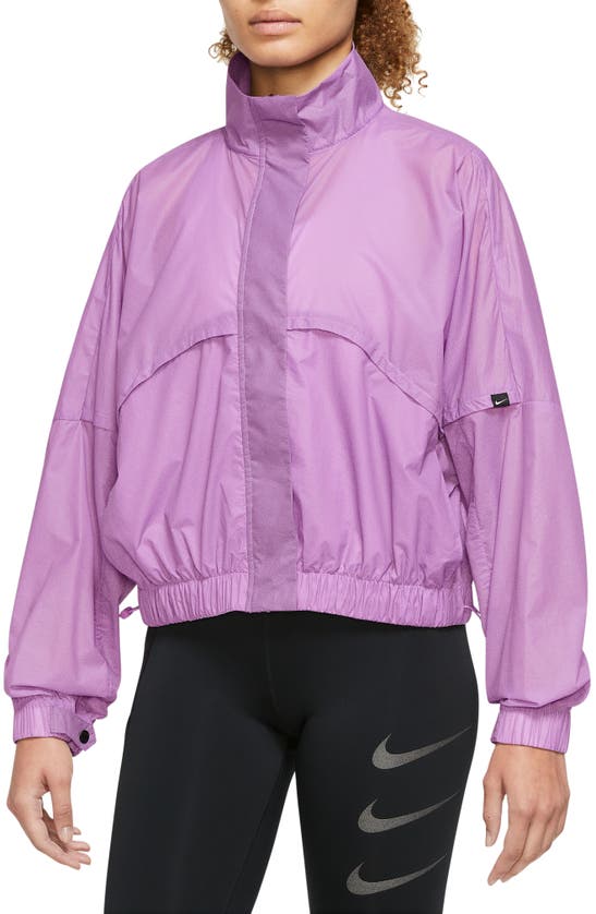 Nike Women's Drifit Run Division Reflective Running Jacket In Purple