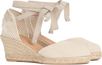 Barbour Juana Ankle Wrap Espadrille Wedge d'Orsay Pump (Women