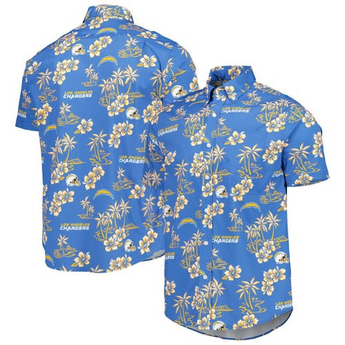 Men's Reyn Spooner Powder Blue Los Angeles Chargers Kekai Button-Up Shirt