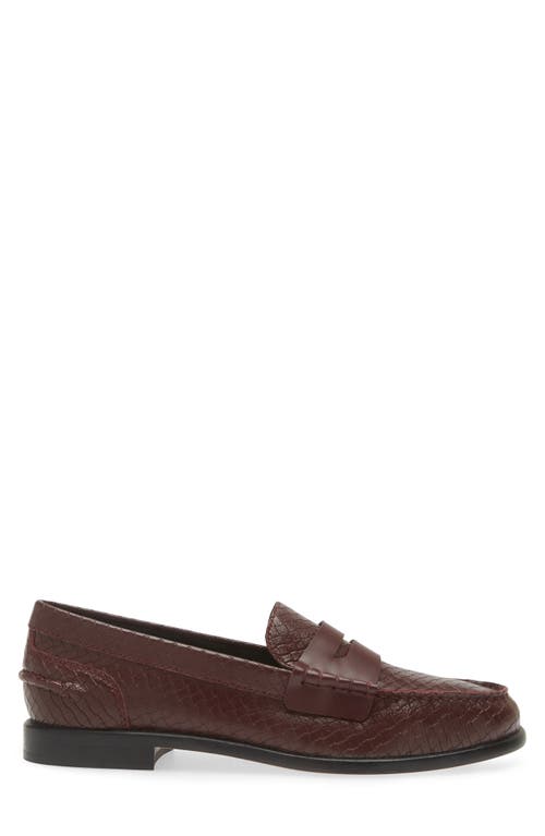 Shop Rag & Bone Carter Penny Loafer In Wine Leather