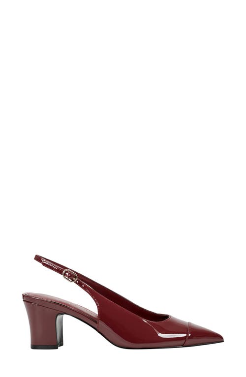 Shop Marc Fisher Ltd Blakeley Slingback Pointed Toe Pump In Dark Red