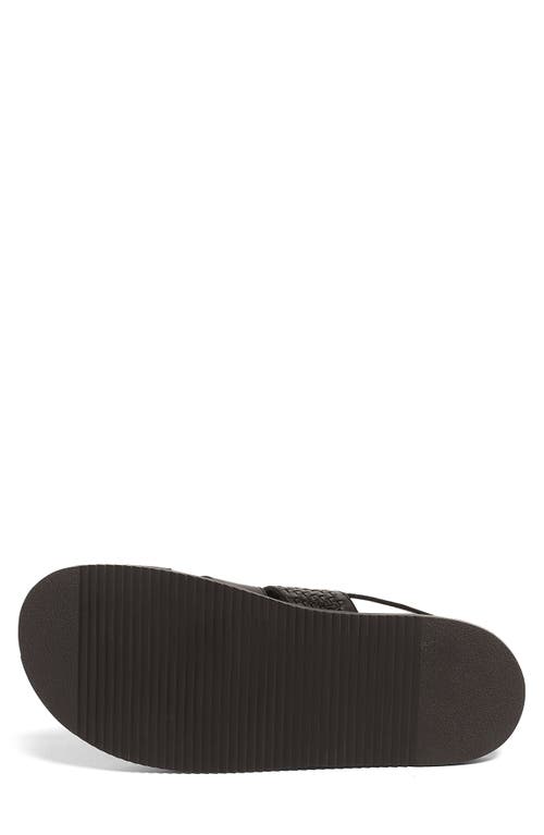 Anthony Veer Men's Mumbai Cross Strap Comfort Sandals In Black