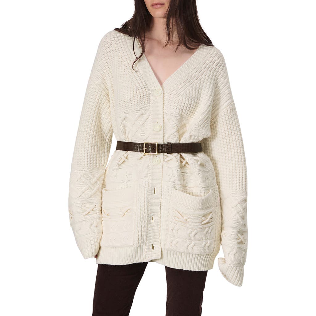 Rag & Bone Conley Wool & Cashmere Cardigan In Ivory