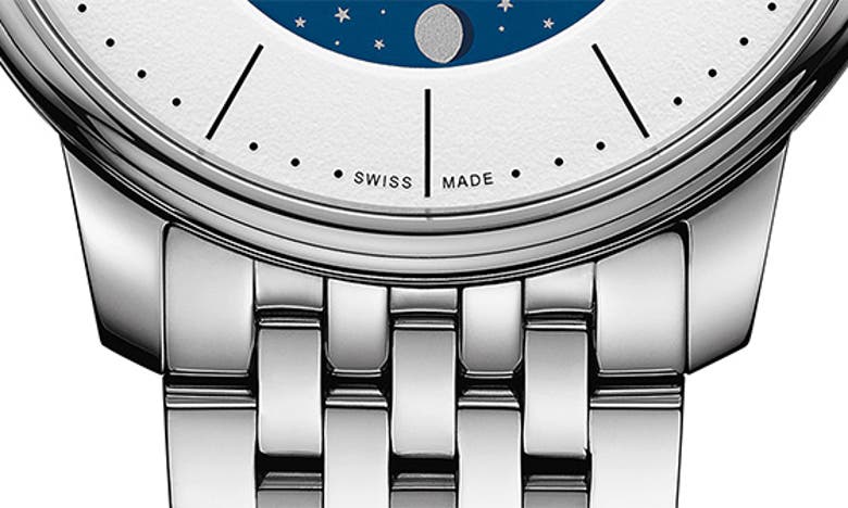 Mido Baroncelli Smiling Moon Watch, 39mm In White