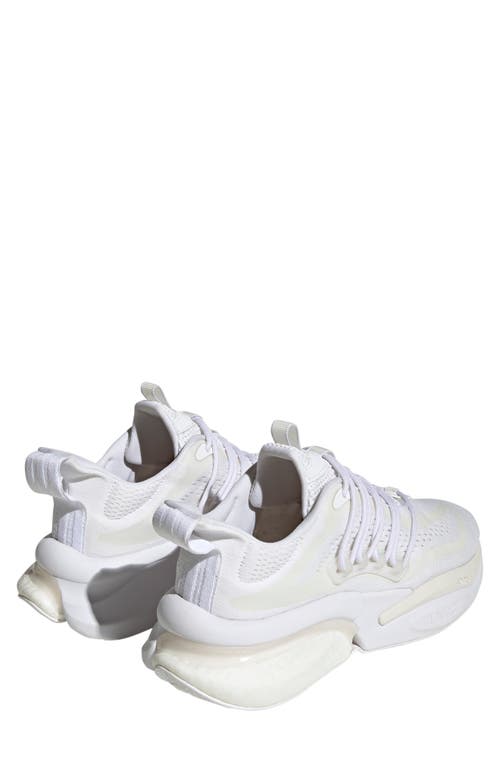 Shop Adidas Originals Adidas Alphaboost V1 Running Shoe In White/white/chalk White