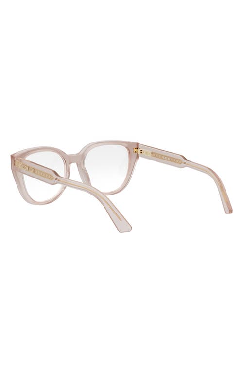 Dior Signature S6i Square Glasses In Shiny Pink