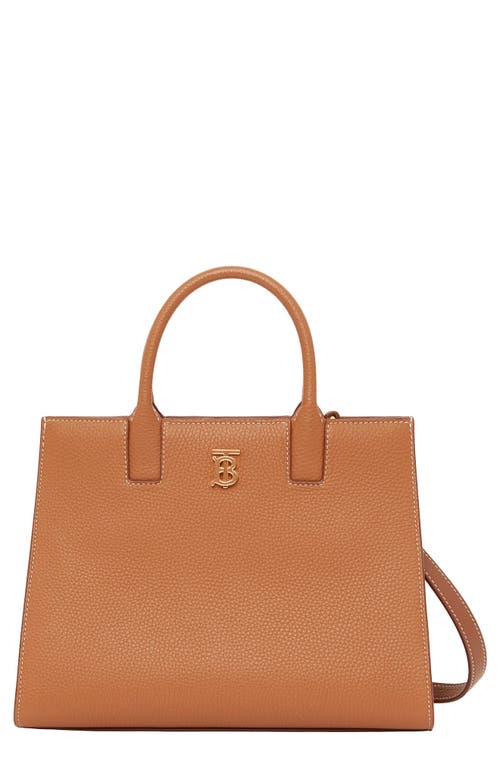 burberry Mini TB Leather Tote in Gold Beige at Nordstrom