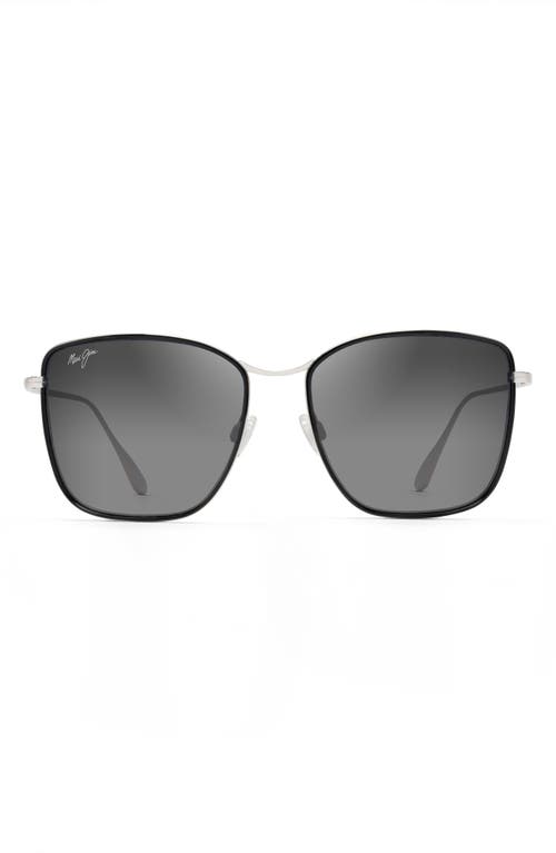 Maui Jim Tiger Lily Gradient Polarizedplus2® Square Sunglasses In Gold