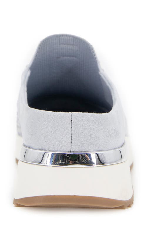 Reaction Kenneth Cole Carol Crystal Mule Sneaker In Mid Grey Knit