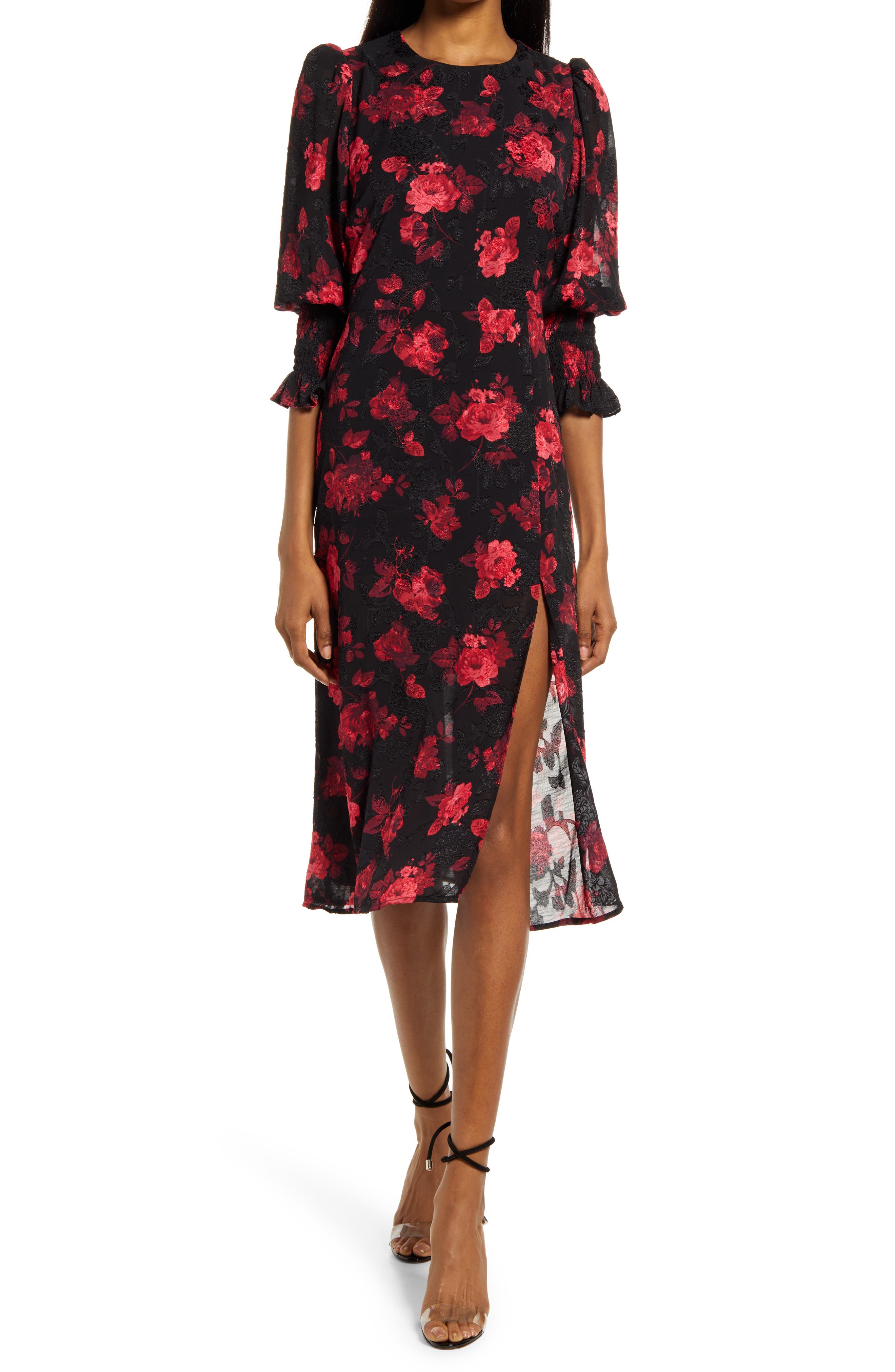 chelsea28 velvet midi dress