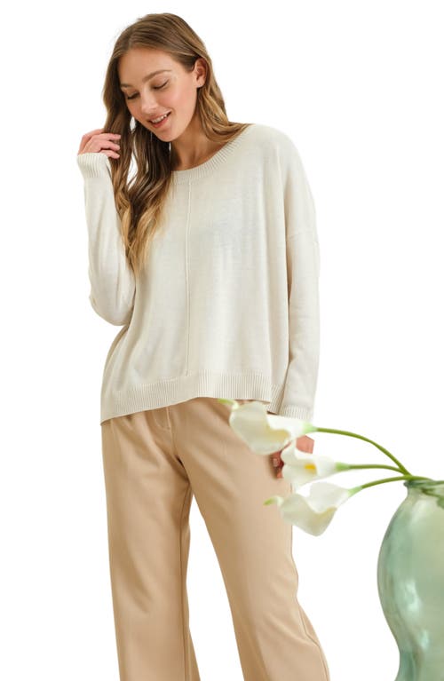 BLU PEPPER BLU PEPPER OVERSIZE LIGHTWEIGHT SWEATER 