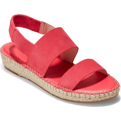 Cole Haan Cloudfeel Espadrille Sandal, Red