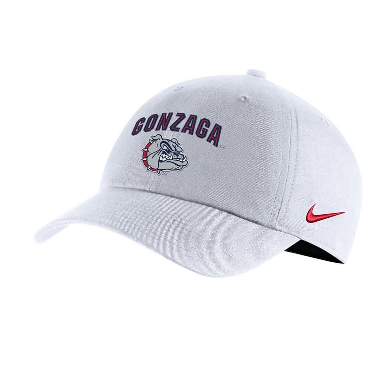 Shop Nike Unisex  White Gonzaga Bulldogs Heritage86 Logo Performance Adjustable Hat