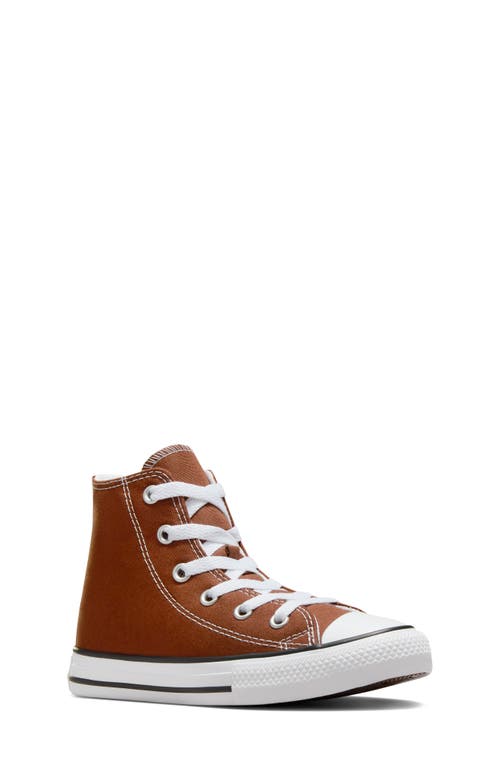 Converse Kids' Chuck Taylor All Star High Top Sneaker Cedar Bark/White/Black at Nordstrom, M