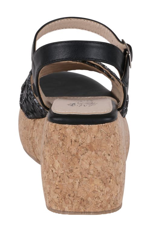 Shop Good Choice New York Lucy Ankle Strap Platform Sandal In Black