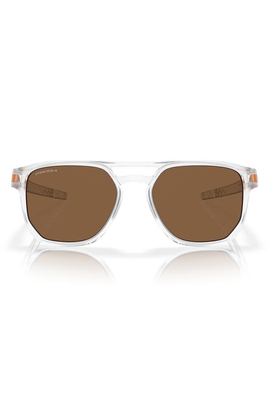 Shop Oakley Latch™ Beta Prizm™ 54mm Square Sunglasses In Clear