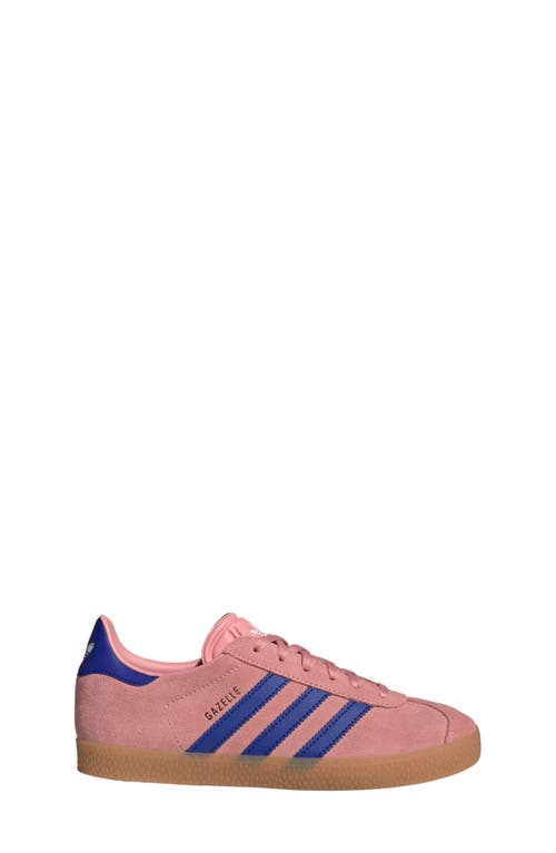 Shop Adidas Originals Adidas Kids' Gazelle Low Top Sneaker In Semi Pink Spark/lucid Blue