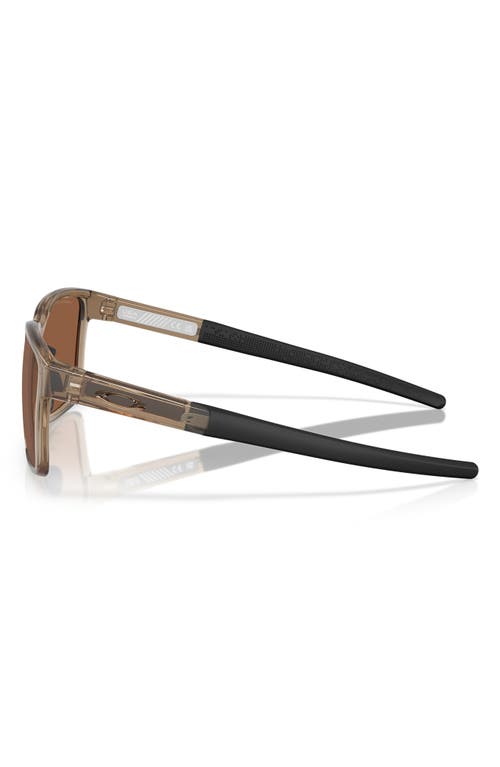 Oakley 57mm Polarized Rectangular Sunglasses In Brown
