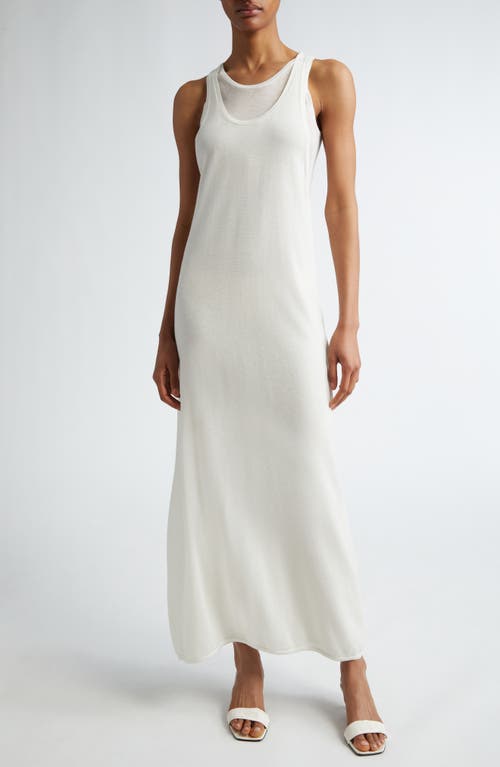 TOTEME Layered Maxi Tank Dress Talc at Nordstrom,