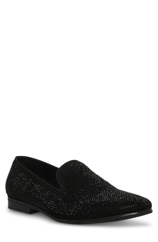 Madden Sequin Loafer In Black Glitter
