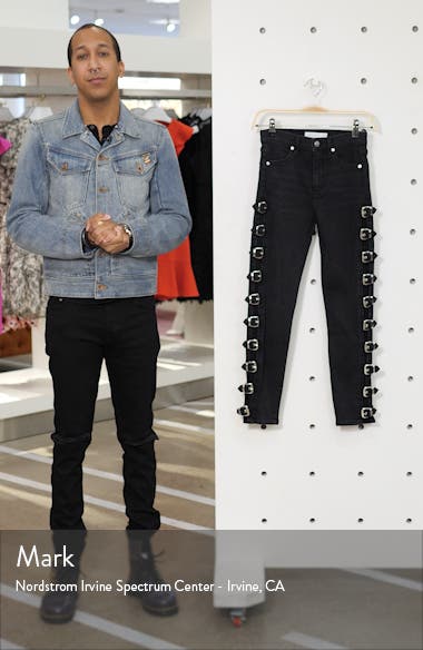 topshop side buckle jeans