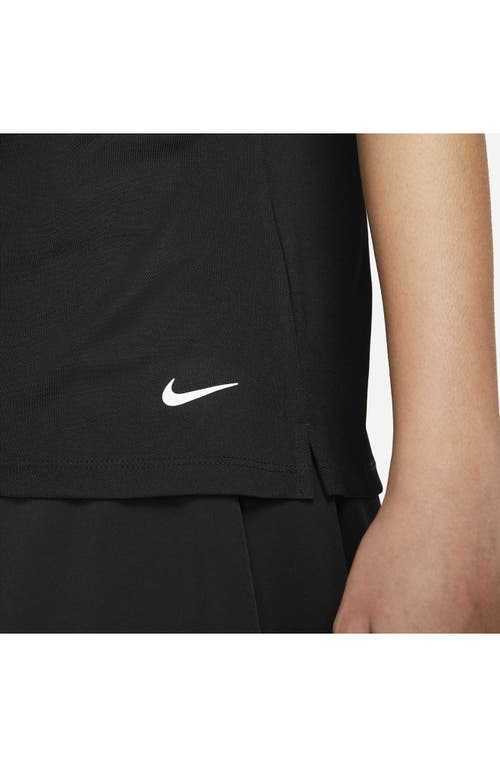 Shop Nike Victory Dri-fit Polo In Black/white