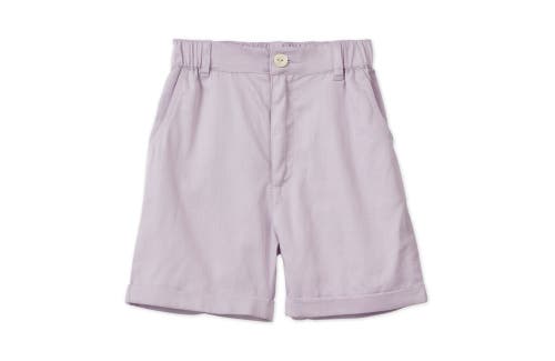 Shop Vild House Of Little Organic Cotton Woven Bermuda Shorts In Lavender