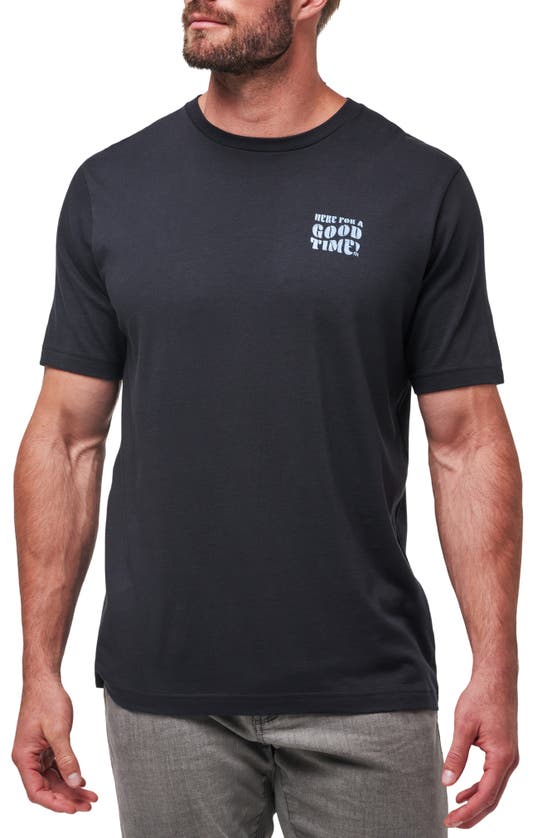 Shop Travismathew Trenched Graphic T-shirt In Black