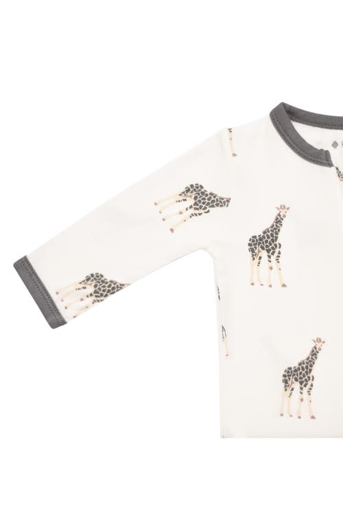 KYTE BABY KYTE BABY PRINT ZIP-UP FOOTIE 