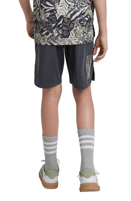 Shop Adidas Originals Adidas X Disney Kids' 'the Lion King' Shorts In Carbon/multicolor/brown