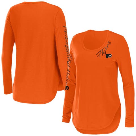 Miami Dolphins Fanatics Branded Women's Vintage Bamboo Spirit Jersey Long  Sleeve T-Shirt - Orange