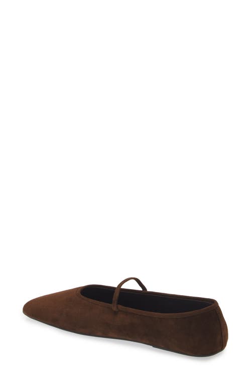 Shop Jeffrey Campbell Dancerina Mary Jane Ballet Flat In Brown Suede