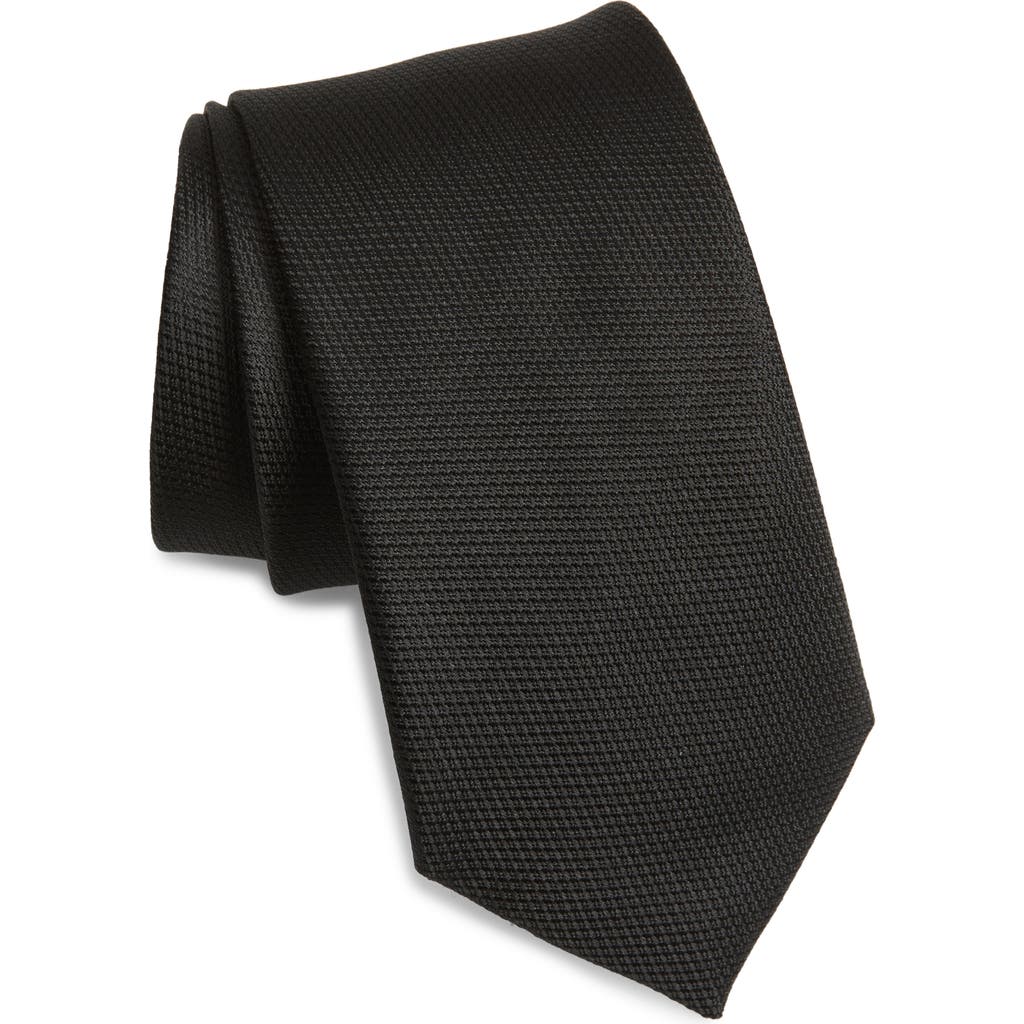 Duchamp Silk Solid Tie In Black