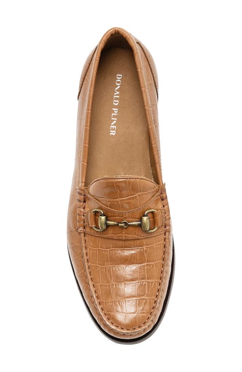DONALD PLINER DONALD PLINER CROC EMBOSSED BIT LOAFER