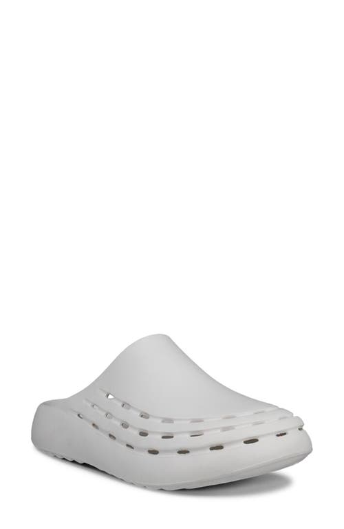 Ecco Cozmo Perforated Mule In Bright White