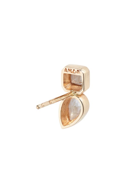 Anzie Cleo Jaeda Topaz Stud Earrings In Yellow Gold