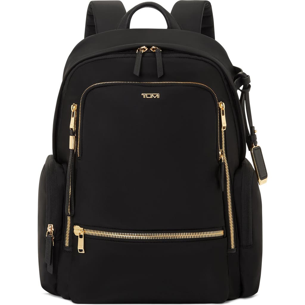 Shop Tumi Celina Backpack In Black/gold