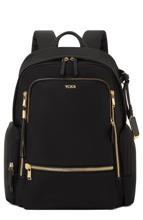 Shop Tumi Celina Backpack In Black/gold
