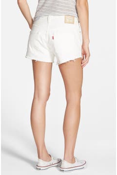 Levi white shorts 501 Outlet