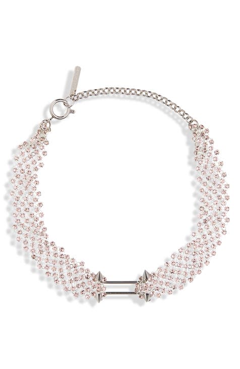 Bonnie Crystal Chain Choker Necklace