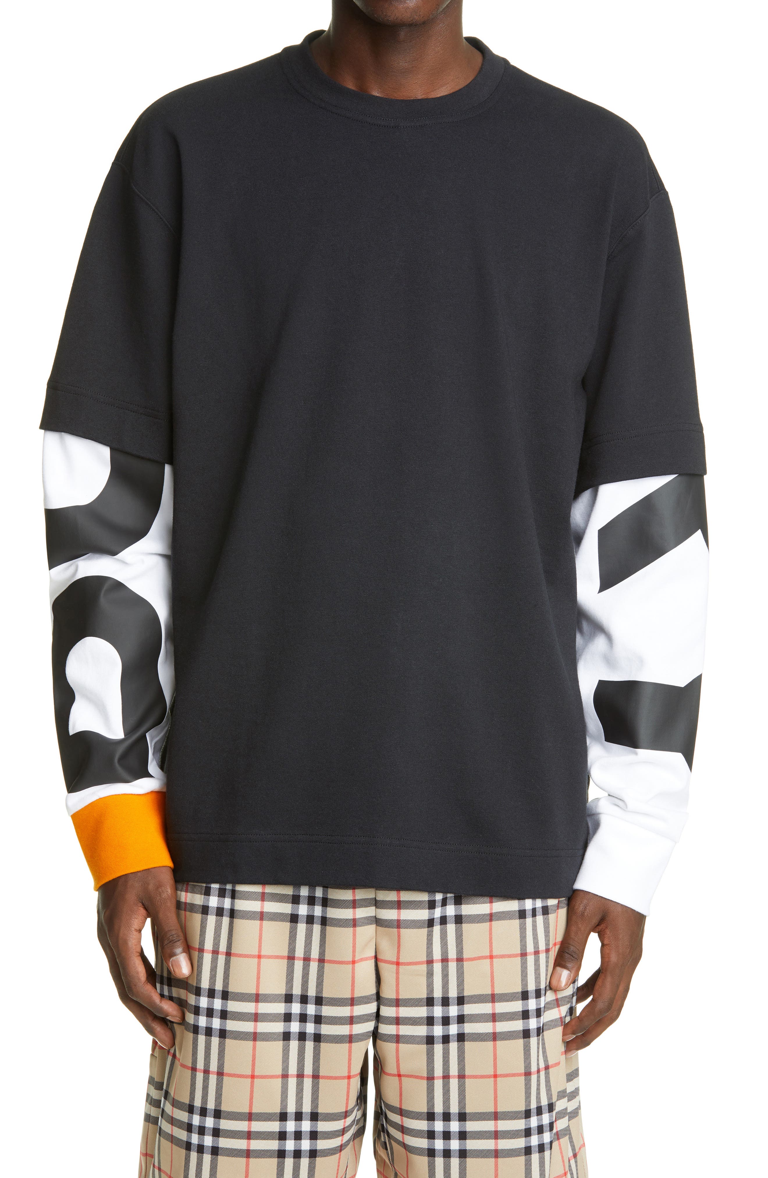 black burberry long sleeve shirt