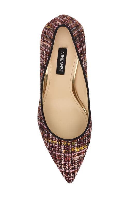 Shop Nine West Ezra Pointed Toe Pump In Medium Pink Multi